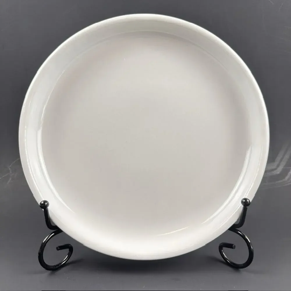 Crate and Barrel Cafeware II Salad Plate White Porcelain 8 1/4